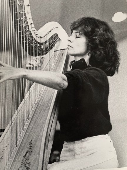 Nancy Allen at the harp